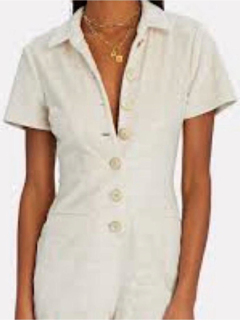 Alexis Cream Velour Romper